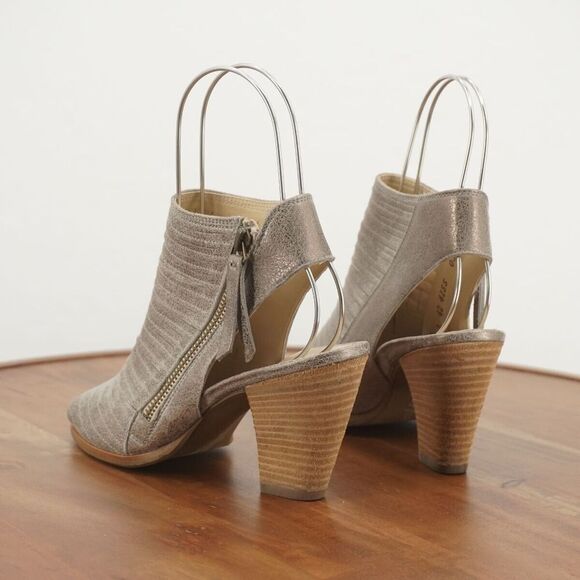 Paul Green Womens Cayanne Open Toe Heeled Sandals Silver Leather 5.5 US / 3 UK - Picture 6 of 11